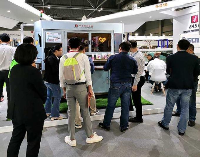 سرعة عالية كاملة الطباعة الشاشة سيرفو / حرارة طابع آلة للطعم الإلكتروني الدائري / البيضاوي / المثلثي 12