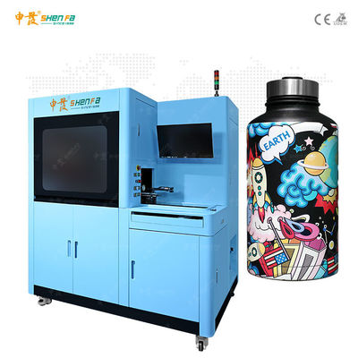 آلة الطباعة النافثة للحبر الرقمية ثلاثية الأبعاد شبه الأوتوماتيكية للزجاجات